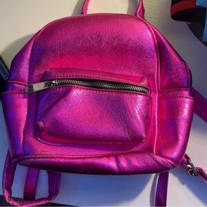 Hot pink mini backpack